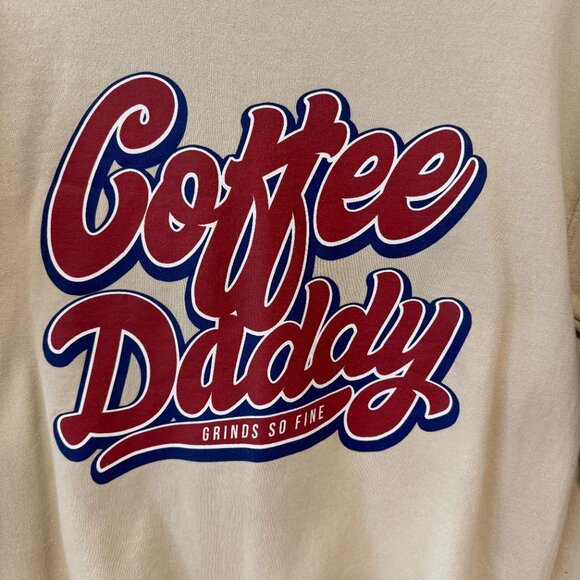 Tan‎ Gildan Heavy Blend Coffee Daddy Pullover Sweatshirt - Size Small - Picture 2 of 5